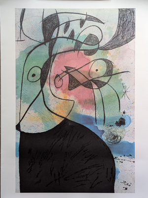 Joan Miro, The Bird Woman, 1970s, Screen Print