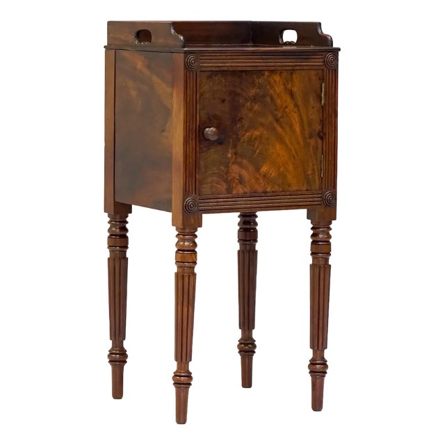 Single Mahogany Bedside Cupboard, 1830s For Sale