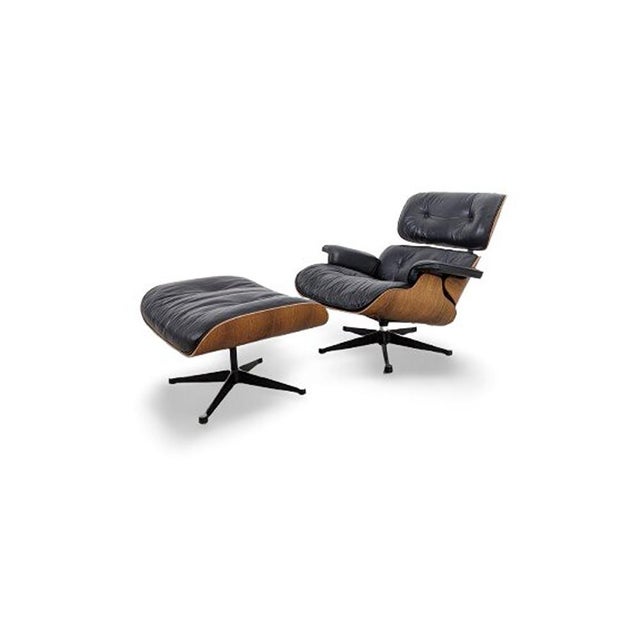 Set of Lounge Chair and Ottoman in Palisander by Charles and Ray Eames for Herman Miller For Sale - Image 18 of 18