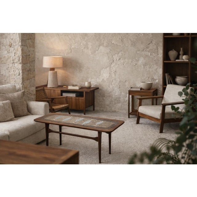 Vintage Scandinavian Beech Coffee Table by Edvard Johansson for Ejm, 1960s For Sale - Image 11 of 12