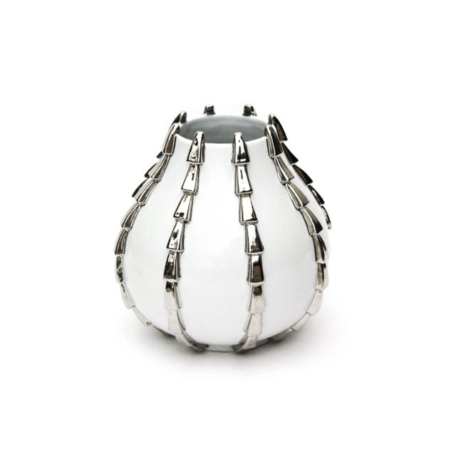 White Art Deco Nicolas Blandin Paris Modern Vessel/Vase For Sale - Image 8 of 11