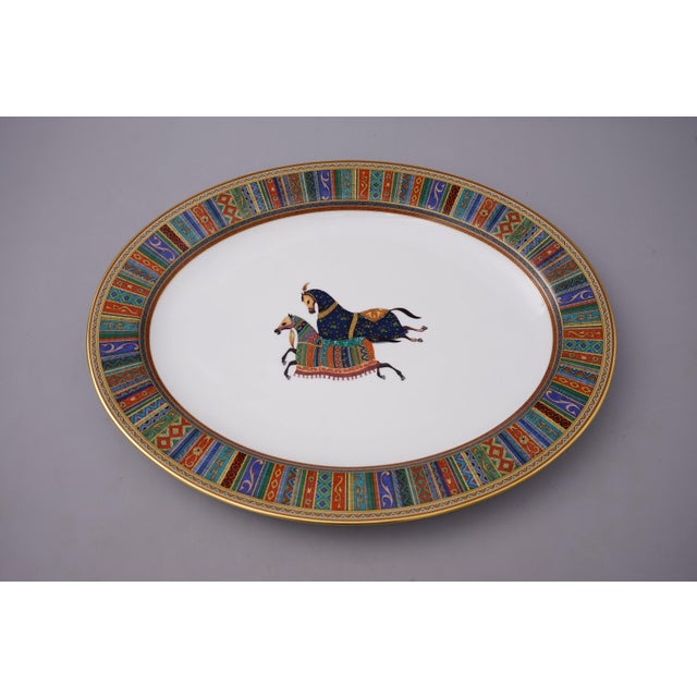 Ceramic Cheval d'Orient Platter with Box in Porcelain from Hermès, Paris, France, 2010s For Sale - Image 7 of 7