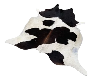 Black and White Cowhide - 5′4″ × 14′2″