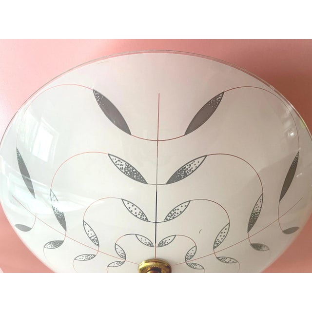 Modern Floral Flush Light, C1970 For Sale - Image 11 of 18
