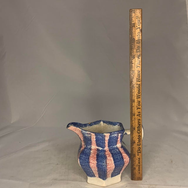Antique Spatterware Creamer: 19th Century Staffordshire Pottery For Sale - Image 10 of 10