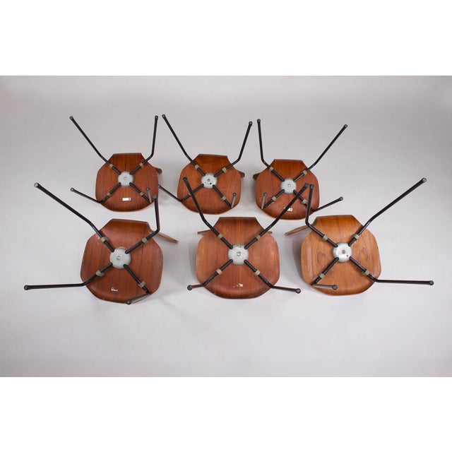 Vintage 3103 Chairs by Arne Jacobsen for Fritz Hansen, 1963, Set of 6 For Sale - Image 9 of 11