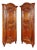 Pair of French Louis XV Walnut Corner Cabinets With 18th Century Doors For Sale