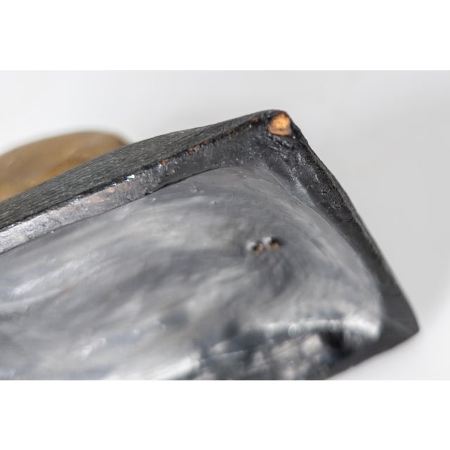 19th Century Folk Art Memento Mori Skull Form Match Holder For Sale - Image 15 of 15