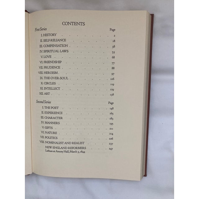 1970s The Essays of Ralph Waldo Emerson / a Vintage Collector’s Edition Volume / 1979 For Sale - Image 5 of 9