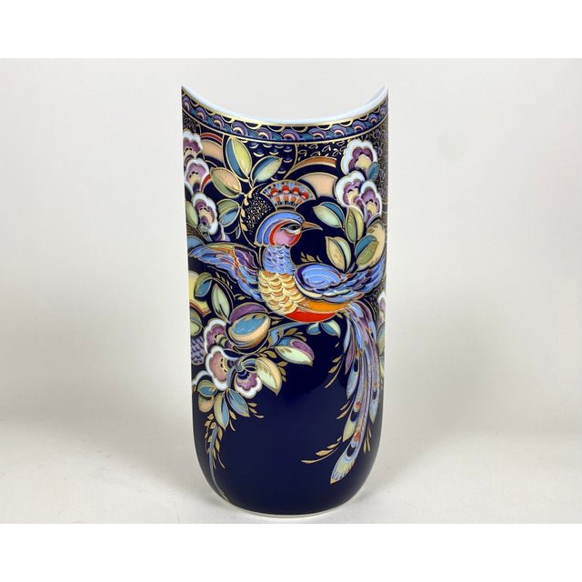 Vintage Vase Porcelain Caribbean by K.Nossek for Ak Kaiser, Germany, 1980s For Sale - Image 9 of 9