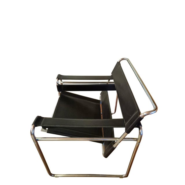 Mid-Century Modern Wassily Chairs by Marcel Breuer for Gavina, 1970s, Set of 2 For Sale - Image 3 of 18