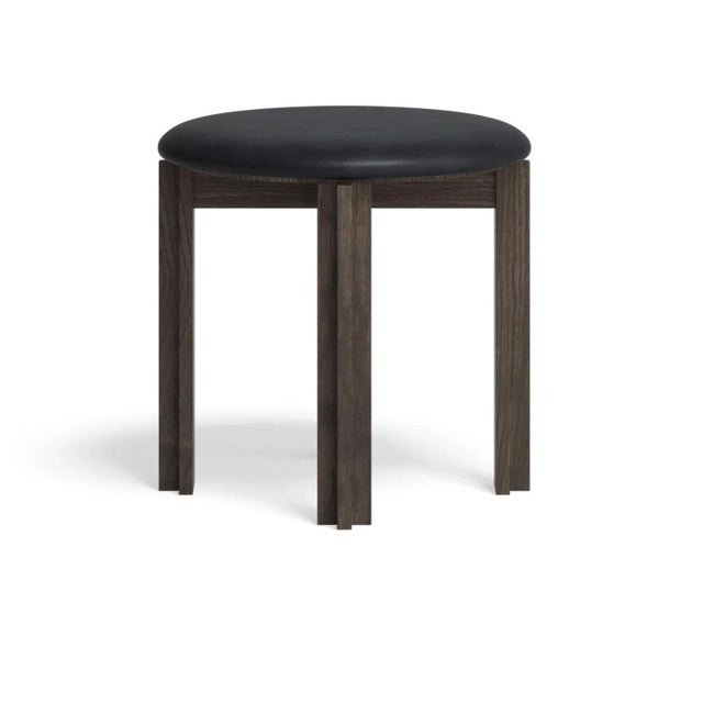 Smoke Stained Oak Principal Stool by Bodil Kjaer for Karakter For Sale - Image 4 of 7
