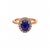 2010s Natural Sapphire Diamond Ring Size 6.5 14k Y Gold 2.84 TCW Certified For Sale - Image 5 of 8