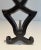 Modernist Cast Iron and Wrought Iron Andirons by Raymond Subes - A Pair For Sale - Image 11 of 13