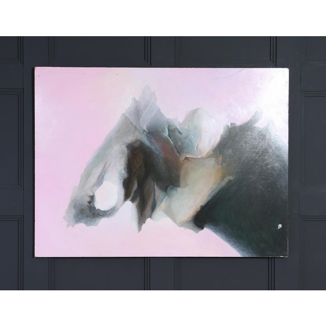 After J. Dupain, Abstract Composition, 1960s, Oil Painting on Board For Sale - Image 4 of 9
