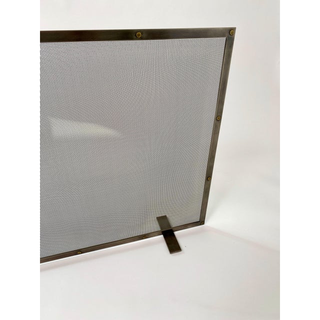 Not Yet Made - Made To Order Sierra Fireplace Screen Brass For Sale - Image 5 of 5