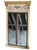 Large Antique Overmantle Wall Pier Mirror in Gilt and White Frame, 1800s For Sale - Image 4 of 7