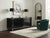 Wooden and Brass Sideboard with Smoked Glass Top, 1970s For Sale - Image 10 of 11