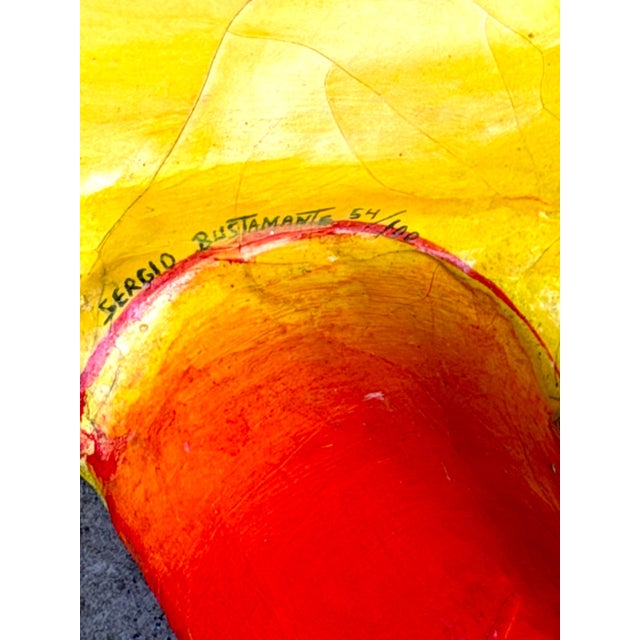 Monumental Signed Sergio Bustamante "Un Hombre con Bigote" Smiling Sun Sculpture For Sale - Image 18 of 18