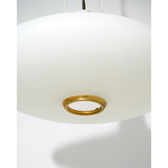 Glass and Brass Pendant by Bruno Chiarini, 1950s For Sale - Image 11 of 14