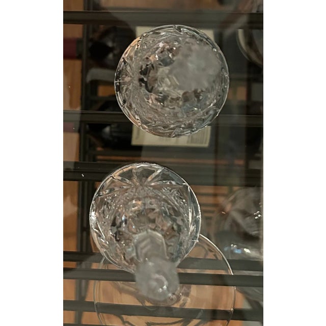 Lovely, Set of Two, Cut Crystal Bells - for display to enhance the ambiance of your room or to use as an elegant dinner bell.
