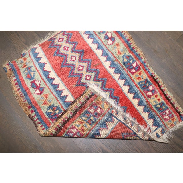 Mid 19th Century Antique 19th Century Anatolian Turkish Small Tribal Rug no. j5174 For Sale - Image 5 of 5