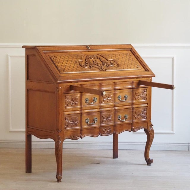 Louis XV Style French Secretaire in Wood, 1900 For Sale - Image 9 of 16