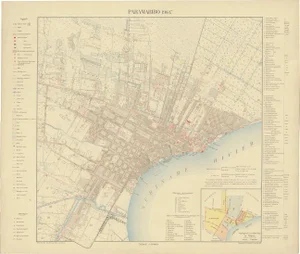 Plan of Paramaribo Suriname, 1920