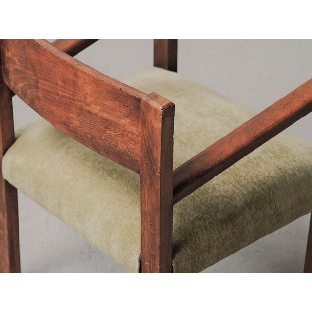 1950s Modern Wooden Armchair, France, 1950 For Sale - Image 5 of 18