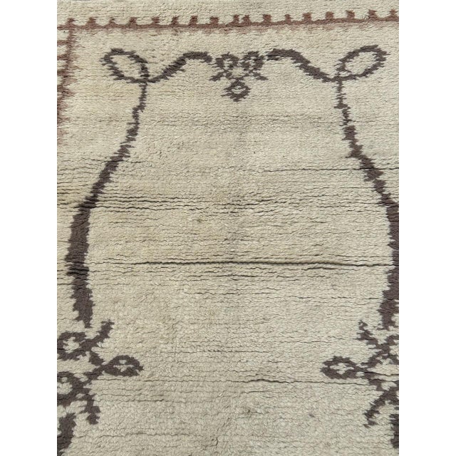 Mid-Century Moroccan Art Deco Design Rug, 1940s For Sale - Image 6 of 12