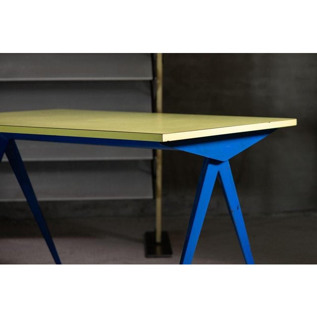 Jean Prouvé Model 512 Marcoule Compass Table attributed to Jean Prouvé, France, 1953 For Sale - Image 4 of 18