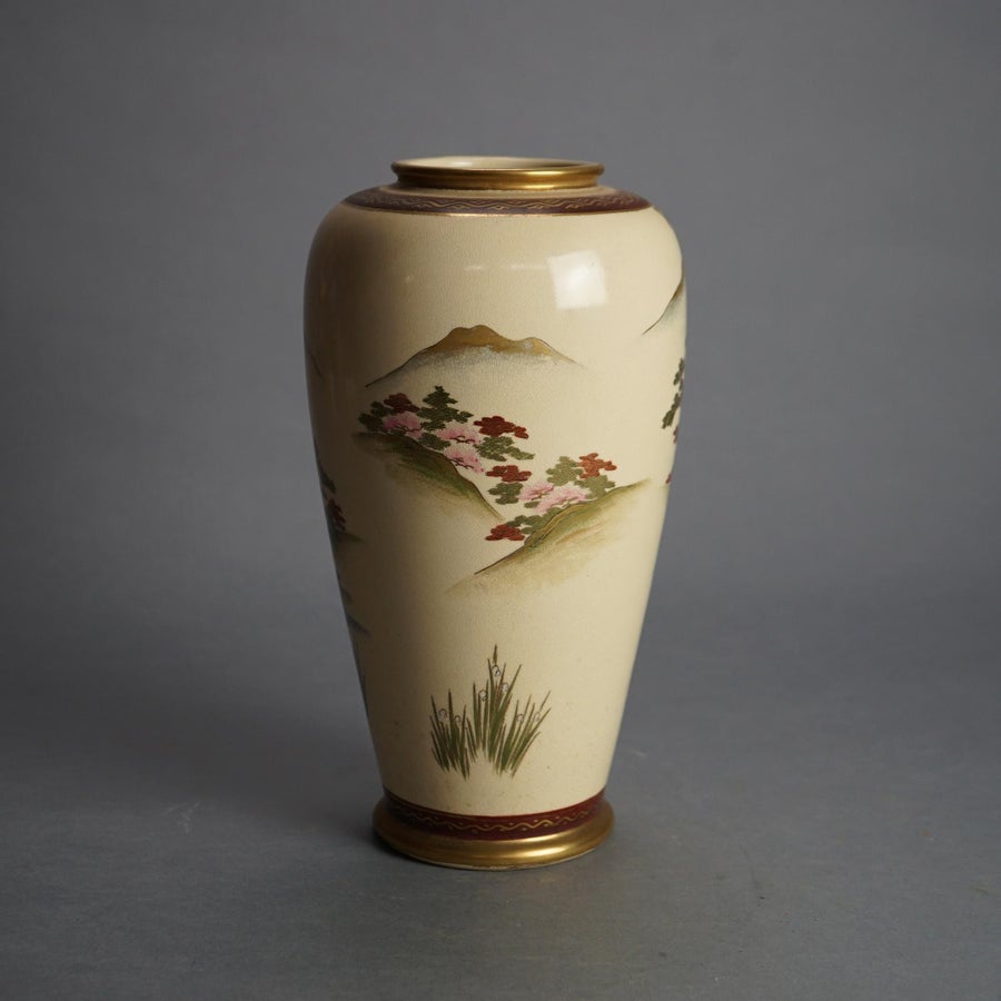 Japanese Vintage Vase 1860~70 幕末_花器_東北窯 Mid-Century Ceramic Ikebana Flower Vase, Japan, 1960s for