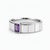 Amethyst Solitaire Ring for Men Silver, Gold, Size 10 For Sale - Image 4 of 5