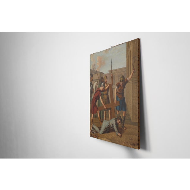 Flemish Artist, Passion of Christ, 1900, Oil on Canvas For Sale - Image 9 of 12
