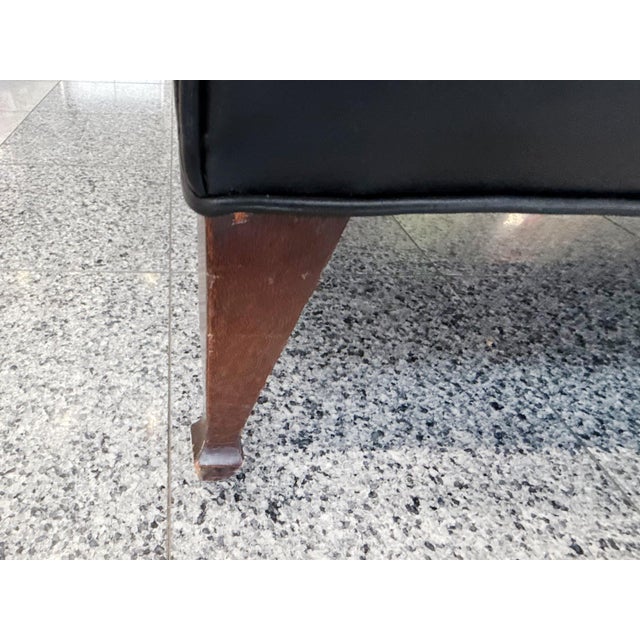 1940s Danish Modern Leather Settee by Georg Kofoed For Sale - Image 11 of 17