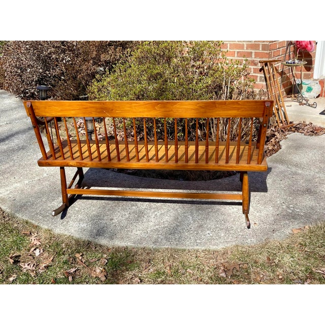 Antique Pennsylvania Mammy / Rocking Bench For Sale - Image 4 of 12