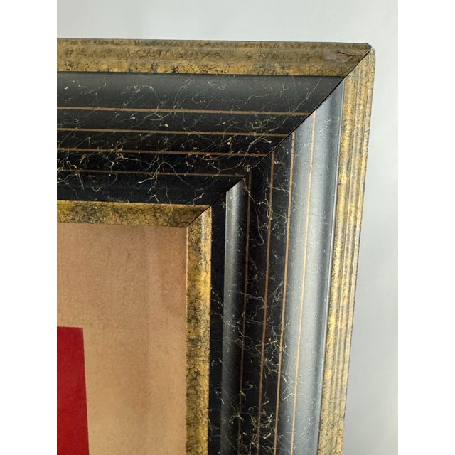 Glass Vintage Reproduction Framed Pates Baroni 1921 French/Italian Cappiello 54x41 In For Sale - Image 7 of 10
