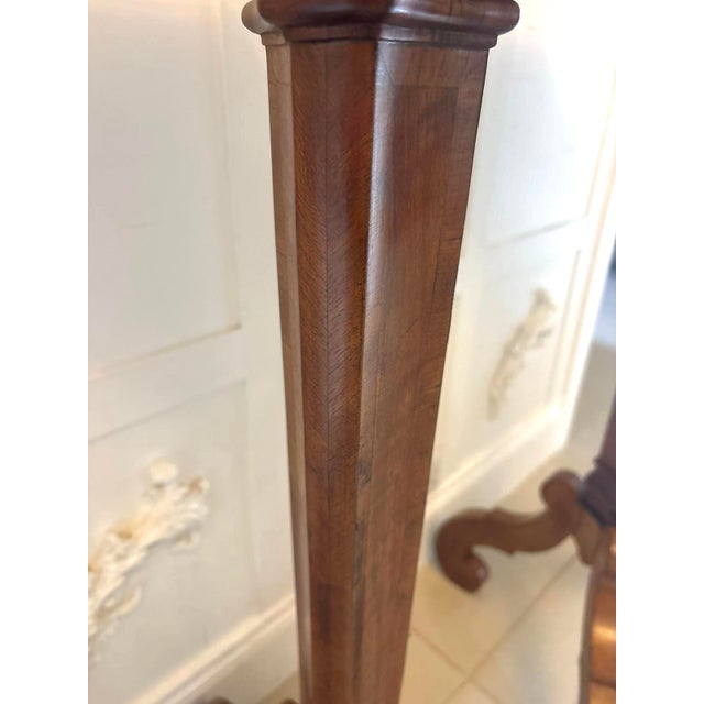 Antique Dutch Walnut and Kingwood Pedestal Torcheres, 1800, Set of 2 For Sale - Image 12 of 17