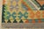 Kilim Rug 4'3'' X 5'9'' Multicolor Wool Handwoven Oriental Carpet For Sale - Image 9 of 12