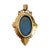 A fine high Victorian period Etruscan pendant/locket c. 1870. The vertical oval locket is surmounted with a large jump...