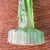 Green Czech Green Glass Figure of Lady Flower Frog For Sale - Image 8 of 11