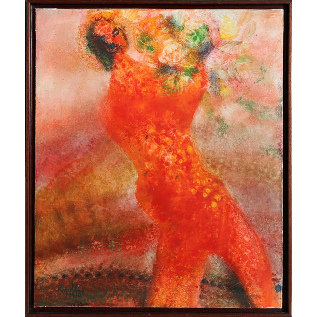 Red Figure with Flowers, Juan Garcia Ripolles, Painting For Sale In New York - Image 6 of 6