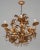 Metal Italian Gilt Tôle Chandelier For Sale - Image 7 of 14
