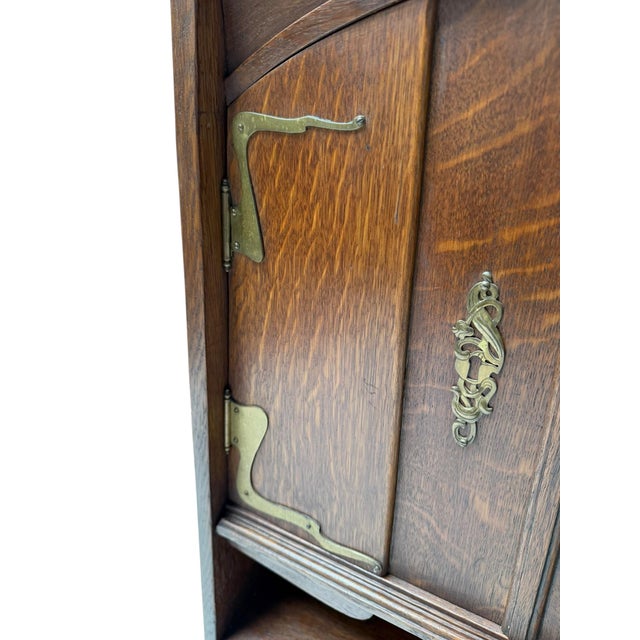 Arts and Crafts Art Nouveau Cabinet by H.P. Mutters and Zoon, the Hague, 1900s For Sale - Image 12 of 14