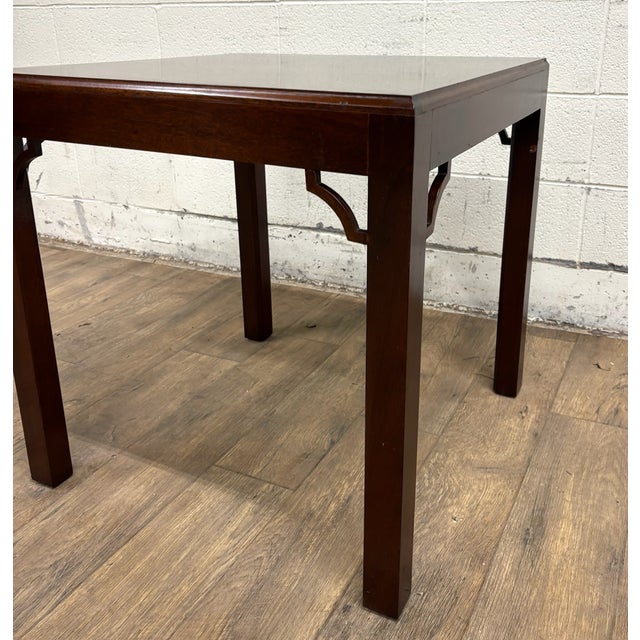 Vintage Qing or Ming Dynasty Style Chinoiserie Style Square Coffee Table For Sale In Kansas City - Image 6 of 10