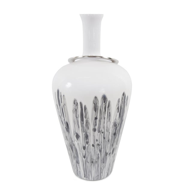 2020s Albrecht Thin Necked Glass Vase- Large For Sale - Image 5 of 11