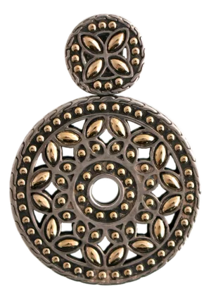 John Hardy Sterling and 18k Batu Kawung Round Pendant