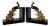 French Art Deco Bookends with Leaping Antelopes by Tedd, 1930s, Set of 2 For Sale