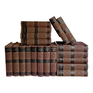The Works of Charles Dickens Book Collection Set of 19 Volumes For Sale