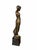 Vintage Art Nouveau Style Bronze-Finish Female Figure on Marble Base For Sale In Greensboro - Image 6 of 9